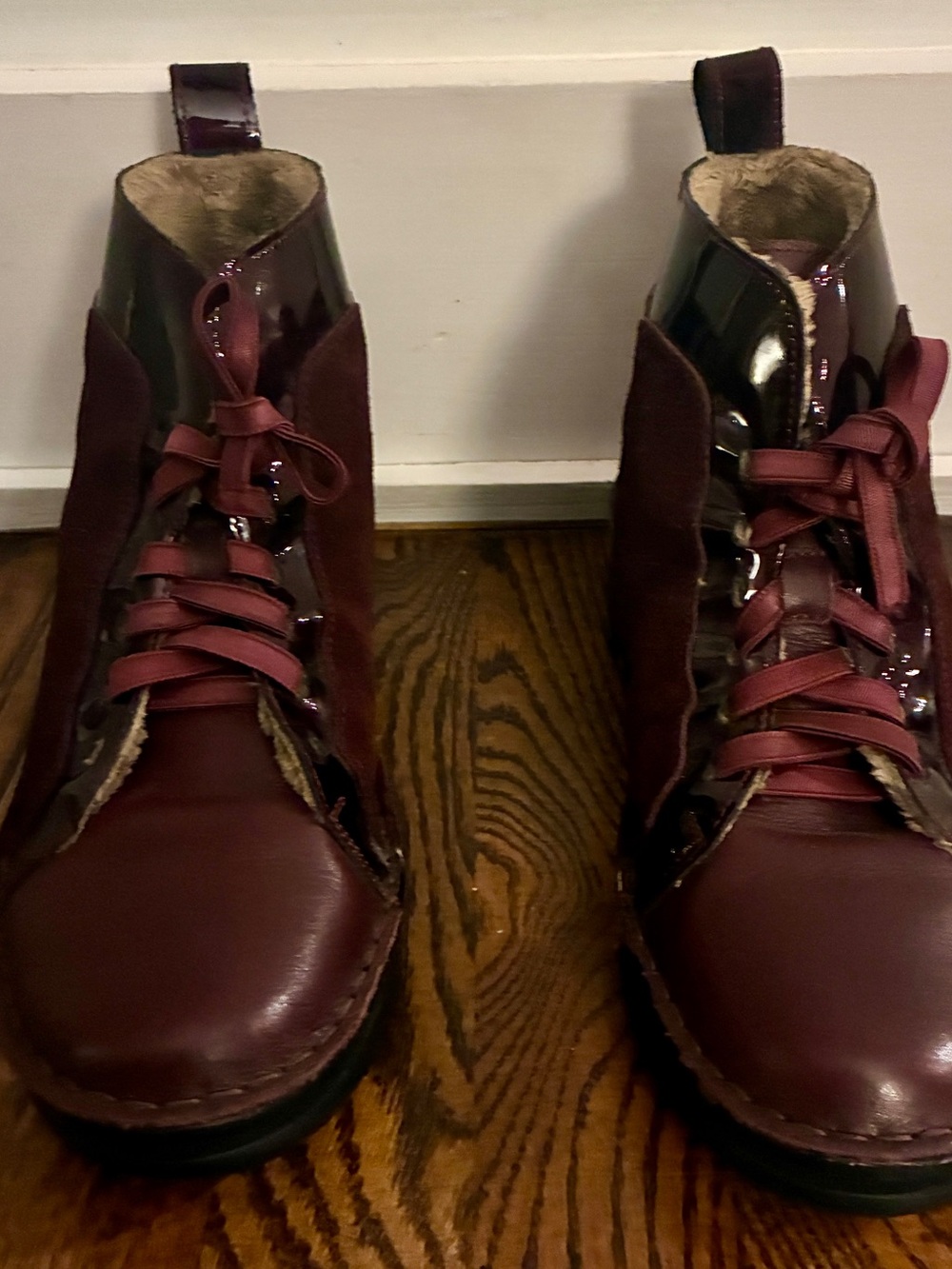 Onfoot Brand Touch Model Boots in Burgundy/Bordeaux